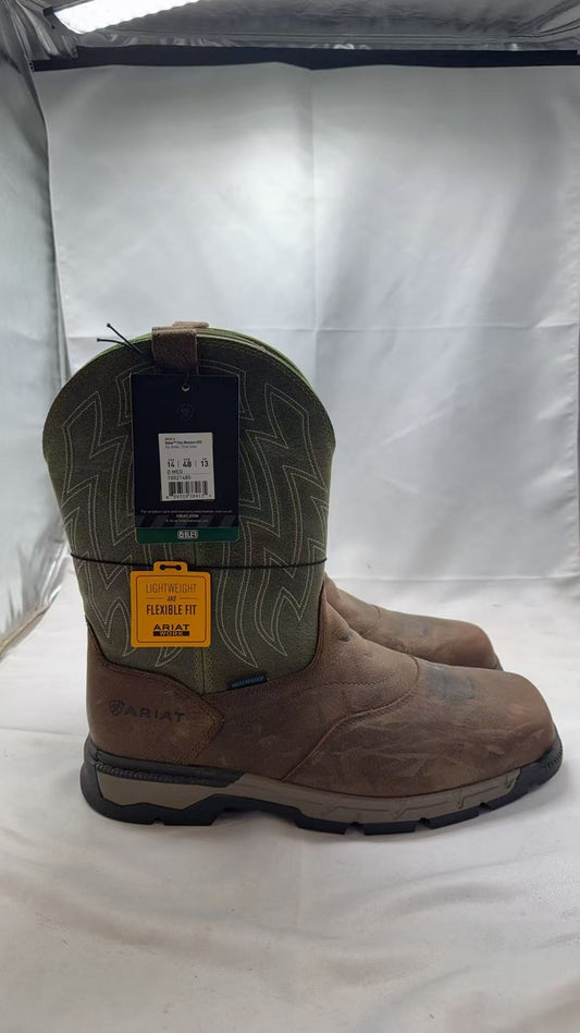 Ariat Rebar Flex Western Waterproof Work Boot Men's Size 14