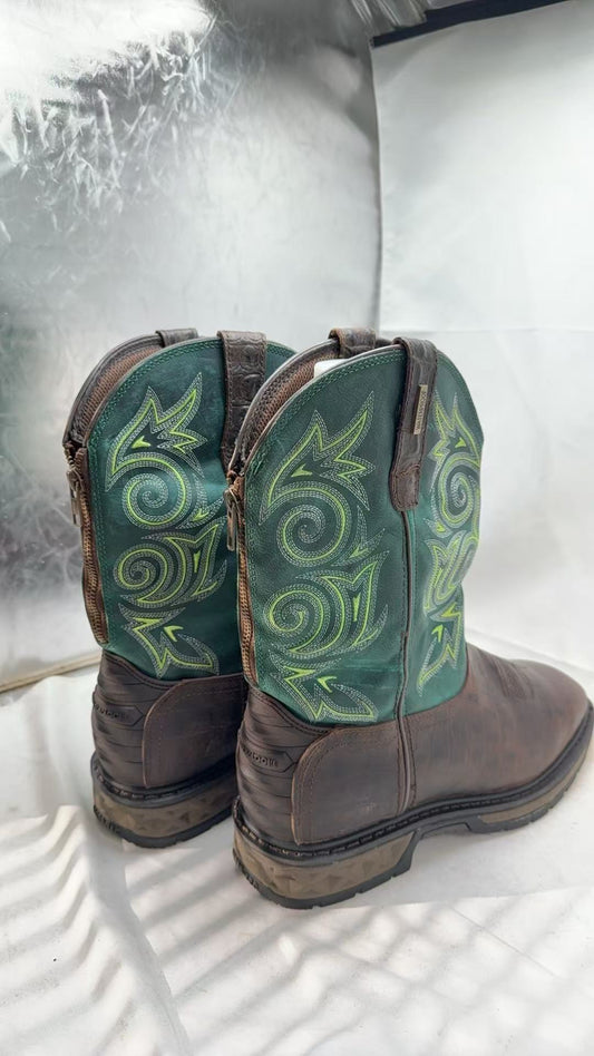 Georgia Boot Carbo-Tec Lt Waterproof Pull-On Cowboy Work Boot GB00436 SIZE 10