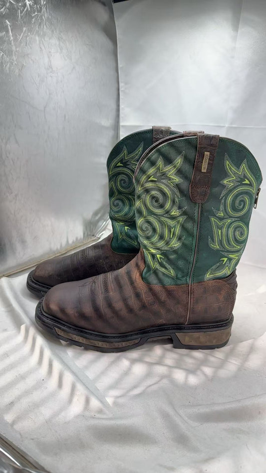 Georgia Boot Carbo-Tec Lt Waterproof Pull-On Cowboy Work Boot GB00436 SIZE 10