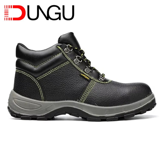 Classic Men's Steel Toe Western Work Boots - Rugged Safety Cowboy Boots